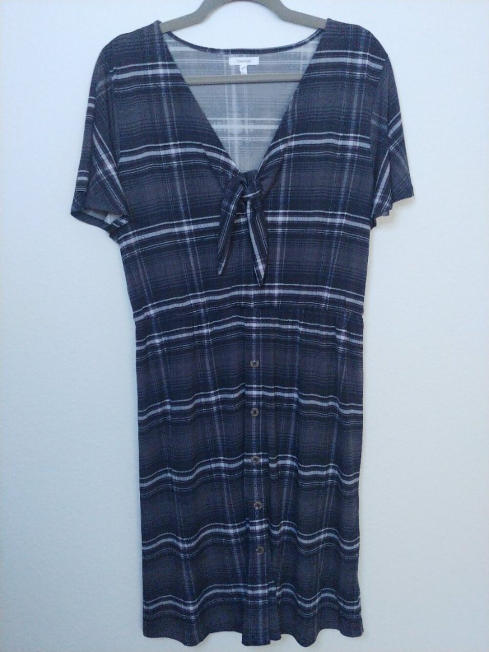 Maurices Black and Gray Plaid Dress